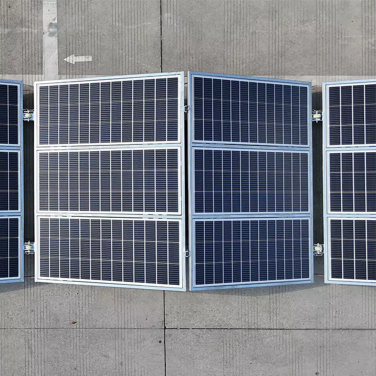 Foldable power generation and energy storage warehouse