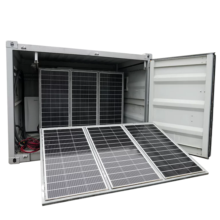 Foldable power generation and energy storage warehouse