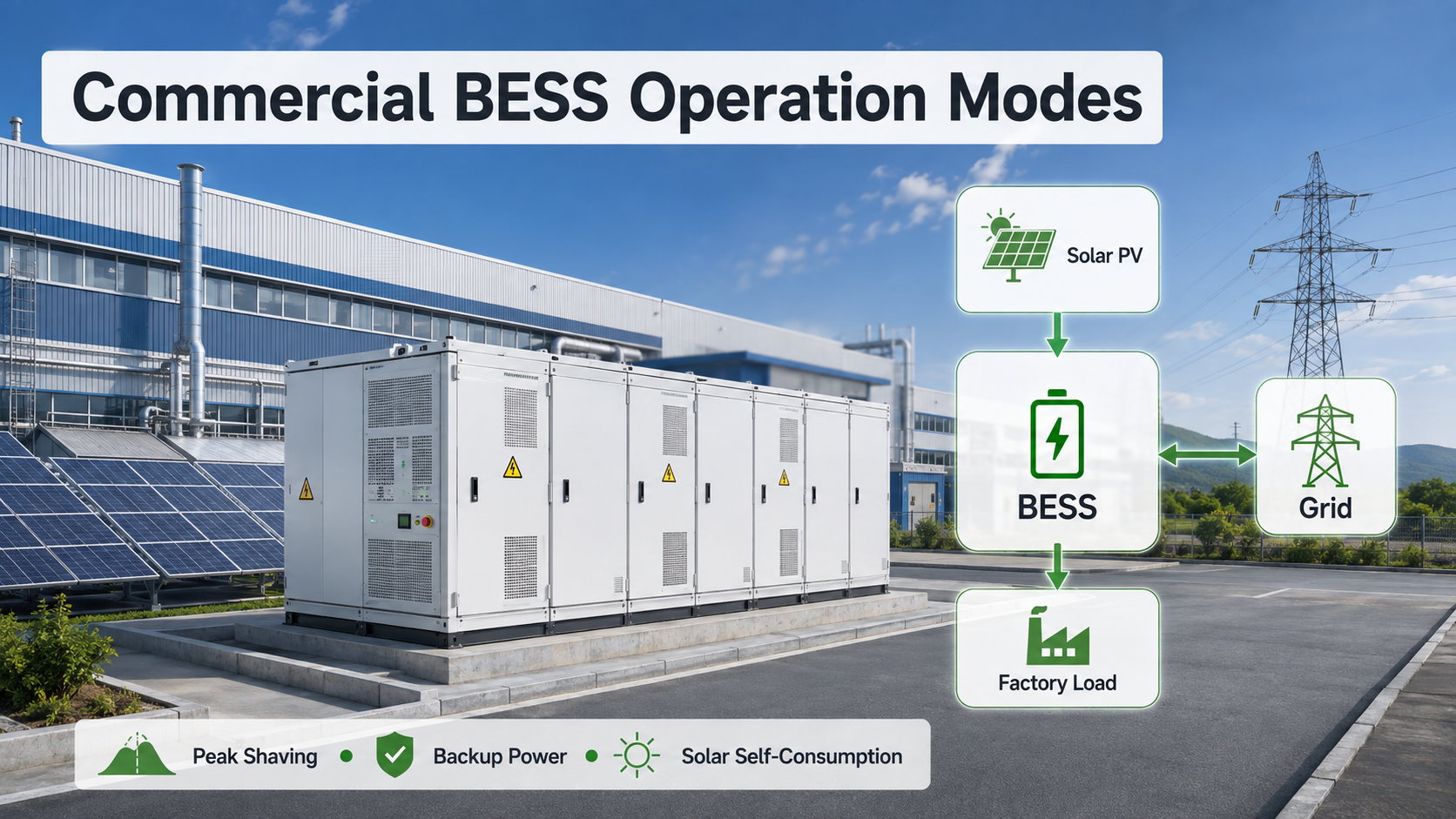 How Does a Commercial Battery Energy Storage System Work? BESS Operation Modes Explained